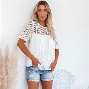 Vici Russian River crochet Top - Large